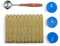 Mceal Siegellack-Set mit nicht-dochtigem Magic Arrow-Siegellack, Retro-Rosenholzgriff, Wachssiegel-Löffel und Kerzen, 14 Stück (Olivgrün)