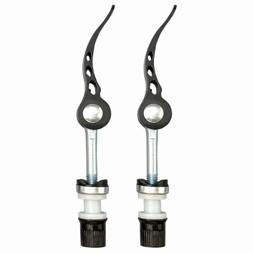 DAZISEN Accesorios de Bicicleta - Abrazadera de Poste de Asiento de Bicicleta de Liberación Rápida Ligera y Duradera,Negro (2 Piezas),60 * 65mm