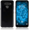 PhoneNatic Case kompatibel mit LG Q60 - schwarz Silikon Hülle + 2 Schutzfolien