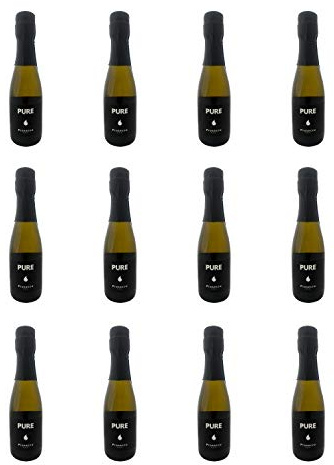 Pure Prosecco | DOC Sparkling Wine Mini Italy 11% ABV | 12 x 20cl | Shows white flowers, green apple and pear, with a balanced finish for food pairing or relaxed serving.