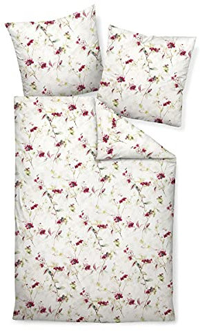 Janine Design Feinbiber Bettwäsche Davos 65105 rot 1 Bettbezug 135 x 200 cm + 1 Kissenbezug 80 x 80 cm