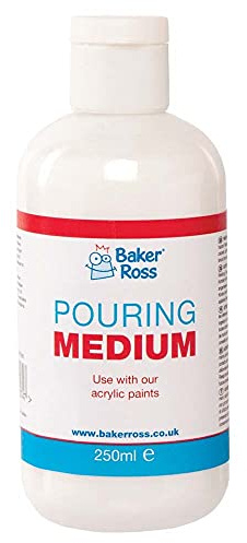 Baker Ross FE586 Baker Ross Gießmittel - 1 Stück, Gießmittel für Acrylfarbe, Kunstbedarf, Kunstsets für Kinder