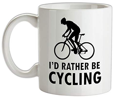 I'd Rather Be Cycling - 10oz - Ceramic Mug for Coffee/Tea