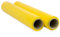 Film pour emballer 50 cm de large et étirable jusqu'à 300 mètres de longueur - Rouleau de film élastique manuel pour emballage industriel - Ofituria (Jaune, 2 Rouleaux)