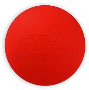 PROTONE - Lacrosse Ball/massageball für Triggerpunktmassage Crossfit Physiotherapie (Hellrot)