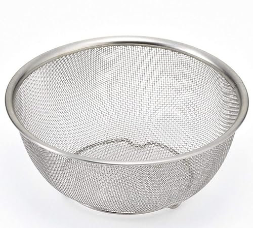 SDMAX 25cm Food Grade Stainless Steel Multipurpose Mesh Sieve Basket: Topli Juice Galni Strainer for Efficient Liquid Filtration, Easy to Rinse and Clean, Handles for Proper Grip