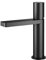 Rubinetto per lavabo in ottone, cromato, per bagno, acqua fredda e calda, miscelatore monocomando per lavabo (nero opaco)