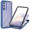 Samsung Galaxy A34 5G Case with Built-in Screen Protector, 360 Full Body Protective Cover Heavy Duty Anti-Scratch Shockproof Slim Silicone Bumper Clear Phone Case for Samsung A34 5G, Blue