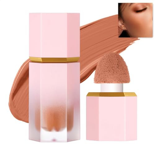 Beauty Searcher Fard à joues liquide en gel crème, Fard à joues liquide, doux, léger, respirant, longue tenue, anti-bavure, aspect naturel, teinte de la peau (#106 COSTUME D'ANNIVERSAIRE)