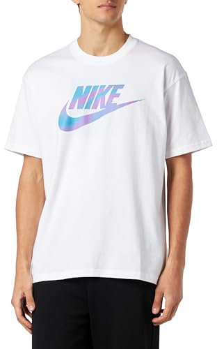Nike DZ2997-100 M NSW Tee M90 12MO Futura T-Shirt Uomo White Taglia L