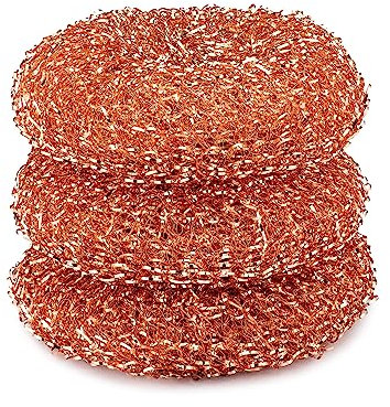 Full Circle Lucky Scrubber - Juego de Esponja de Cobre de 3 depuradores para Limpiar la Suciedad sin rascar Las Superficies - Odorless Kitchen Sponge - Pack of 3