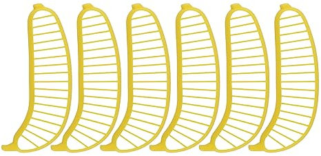 SIYANO 6PCS Scissor Design Slicer,fruit Cutter Yellow,divider Cucumber Ham Banana Cutting Creative Kitchen Tool,for Banana Strawberry Gherkin Sausage Fruits Vegetable