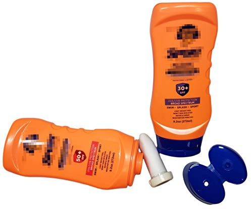 Hidden Orange Sunscreen Flask By Smuggle Mug | Dispenses Sunblock | Disguised Container for Liquor | Secret Bottle to Hide Booze | Cruise Travel Containers | Flasks For Smuggling Beverages