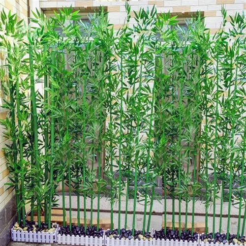 Árboles Artificiales de Bambú Exterior, Plantas Artificiales para Valla de Jardín, Pantalla de Privacidad, Barrera de Entrada Al Patio, Decor de Bricolaje