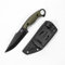 KHU Coltello a lama fissa Coltello da caccia Coltello da sopravvivenza Coltello Bushcraft D2 Acciaio G10 Handle, All'aperto caccia campeggio accessori With Kydex Sheath - 17A