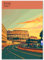 Happymotive Städteposter | Rom Retro Poster Vintage | Schlafzimmer Deko Bild im Hochformat | Bilder Wohnzimmer | Kunstdrucke in A2 40x60, A3 30x40, A4 20x30 300g Papier ohne Rahmen