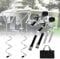 Sturmband Markise Set, 30cm Erdanker für Sturmsicherung für Vorzelt und Zubehör fürs Wohnmobil Wohnwagen Hold Down Side Kit mit Sturmleine, Caravan Niederhalterset mit Sturmleine