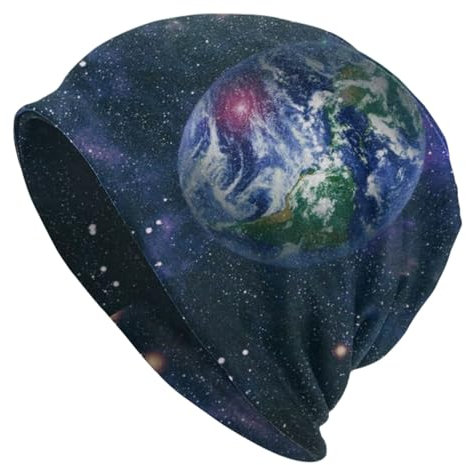 Knit Hut Erde Sterne Weltraum Beanie Cap Winddicht Haube Winter Warme Skull Cap Für Winter Ski Angeln