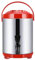 SZPLLZY Dispensador de Bebidas Aislado, Termo de Agua Caliente para Catering, dispensador de Bebidas Calientes de Acero Inoxidable con Grifo para café, té Caliente, Leche fría, Agua, Jugo, 6 l, Rojo