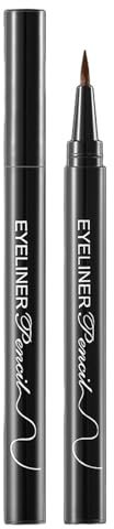 Eyeliner Pen Ink Eye Liner Sofortiges Ergebnis Langanhaltend Matt Wasserfest Vegan Schimmernder Flüssiger Eyeliner Make-up Geschenke Kreiert Fette und Definierte Linien Schwarz/Braun (Braun)