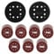 Ruaizel 105 Pcs Sanding Discs with 2Pcs Backing Pad, 5 Inch Hook and Loop Backing Pad, 40,60,100,150,240,320,600 Grits Sander Discs for Random Orbital Sander