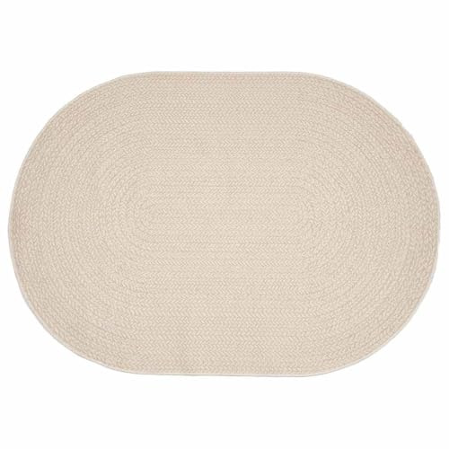 vidaXL Teppich ZIZUR Creme 170 x 120 cm Polypropylen