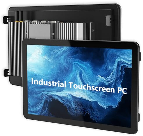 NORQIN 15.6 Inch Industrial Panel PC,All-in-One Embedded Fanless Touchscreen Computer IP65 Capacitive Touch,Windows OS,LAN/HDMI/USB/COM/GPIO/WIFI,for Kiosks,Factory Automation(I5-7200U,8G+128G)
