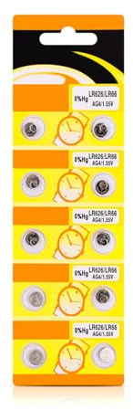 Lot de 10/20 piles bouton alcalines AG4 LR626 en métal pour diverses applications