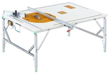 Portable Table Saw, Small Folding Saw Table Portable Woodworking Electric 80 * 120cm DIY Lifting Work,for DIY Furniture Making Woodworking