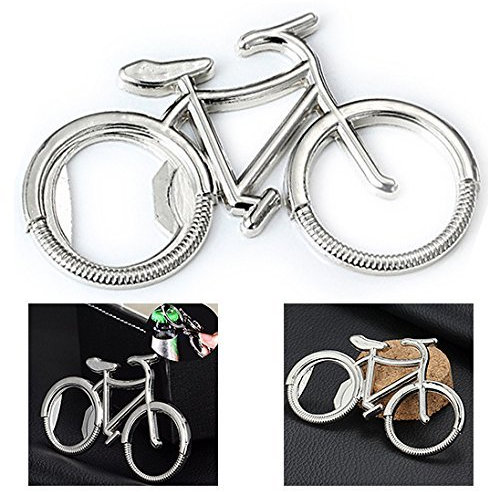Itian Bottle Opener Bicycle Beer Opener, Stainless Steel Bottle Opener Creative Bicycle Shaped Portable Corkscrew Beer Bar Tool, for Bike Lover Wedding Anniversary Party Gift