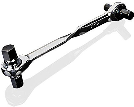 NUZAMAS 4-In-1 Socket Clé à Cliquet 2 Voies Outils à Main Double Ended 10 12 14 17mm Métrique