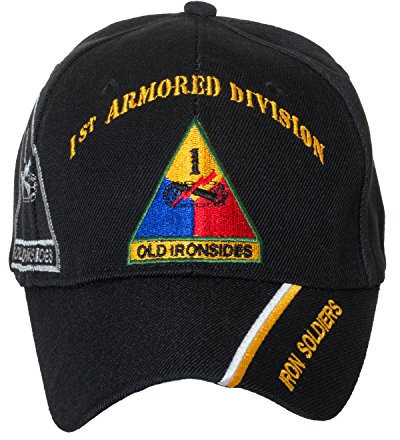 Artisan Owl Offiziell lizenzierte US Army Armored Division Baseballkappe, bestickt, Schwarz - Schwarz - Einheitsgröße