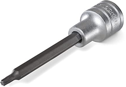 Teng Tools TX50 1/2 Inch Drive Metric Torx TX 3.9 Inch Extra Long Chrome Vanadium Socket | Mechanic Tool | Hand Tool - M122250T-C