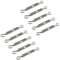 M5 304 acciaio inox gancio & occhio Heavy Duty tenditore fune metallica tensione per fune cavo, confezione da 10