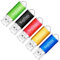 SunData 5 Pezzi 16GB Chiavetta USB Pen Drive 16GB Metallo USB2.0 Unità Memoria Flash Thumb Drive per Archiviazione Dati con Luce LED (5 colori: Nero Blu Verde Rosso Oro)