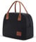 Moyad Kühltasche Klein Leicht Lunch Tasche Isoliertasche zur Arbeit Schule Lunchbag Faltbar Wasserdicht Reißverschluss 12L Schwarz