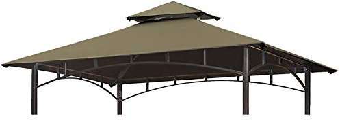 Eurmax USA High Performance Grill Gazebo Canopy Replacement Cover 5x8 BBQ Gazebo Shelter Top(Cocoa