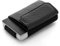 Jaimie Jacobs Minimalist Wallet Nano Boy Pocket Mini Geldbörse aus Textil mit Zugband schmaler Kartenhalter für Herren und Damen (Carbon)