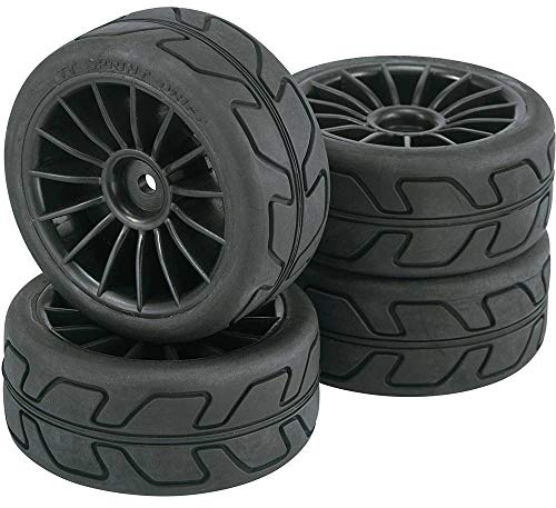 Reely 1:10 Straßenmodell Kompletträder Speed 15-Speichen Schwarz 4 St.