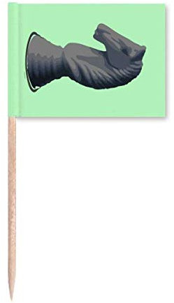 Plaster Knight Horse Chess Pieces Toothpick Flags Marker Topper Party Decoration