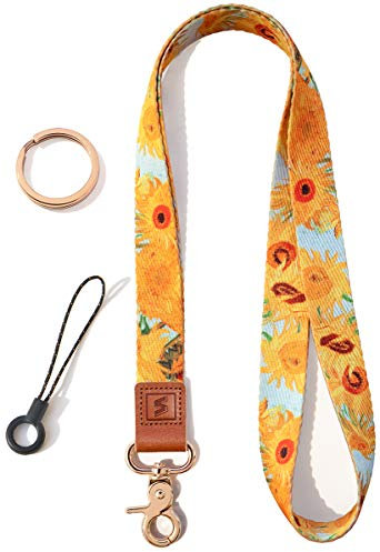 SENLLY Schlüsselband für Schlüssel, Originellem Musterdesign Ausweishülle Umhängeband