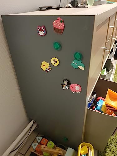Tafelfolien-Shop | 12 Größen | Magnetfolie Tafelfolie Magnet-Tafel | Farbe: Grau | selbstklebend & magnetisch (100x60 cm)