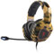 Casque Gaming Filaire Stéréo Army Thor, Noir Orange Vert
