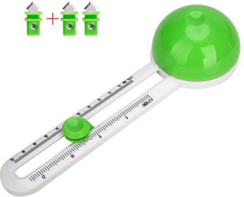 Kreisschneider, Kreisschneider, Kreisschneider, Papierschneider, Rollschneider, Bastelbedarf, rundes Schneidemesser, Kartenschneider (grün)