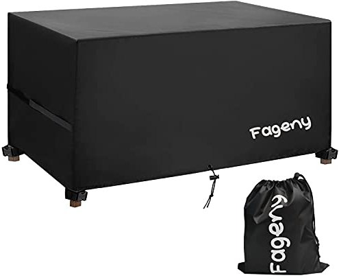 Fageny Garden Furniture Covers Waterproof, 250x210x90cm Tear Resistant Oxford Fabric Patio Set Cover Waterproof, Windproof, Anti-UV, Outdoor Garden Table Cover Rectangular