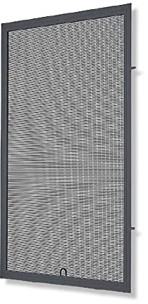 Fliegengitter- Fenster- Mücken- Insektenschutz- Alu- Anthrazitgrau RAL7016 optimal für Rolläden (120cm x 200cm + Kämpfer, 25mm)