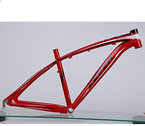 YOJOLO Mountainbike Rahmen 26er Fahrradrahmen Ultraleichter Aluminiumlegierung MTB Rahmen 19/20 Zoll BSA 68mm Schnellspanner 135mm Für 26ER Laufradsatz (Color : Red, Size : 26x19'')