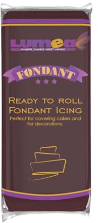 Dekozauber24 Premium Fondant, 1kg, 17 Farben, weich und biegsam, Rollfondant Tortendeko (Braun)