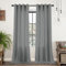 CUCRAF Leinen Vorhänge mit Ösen 2er Set H 245 x B 140 Grau Halbtransparente Leinenvorhang Wohnzimmer Leinenoptik Voile Gardinen Leinenfarbe Schlafzimmer Stores