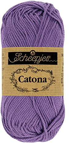 Scheepjes - Scheepjes Catona 113 Delphinium Yarn - 10x50g